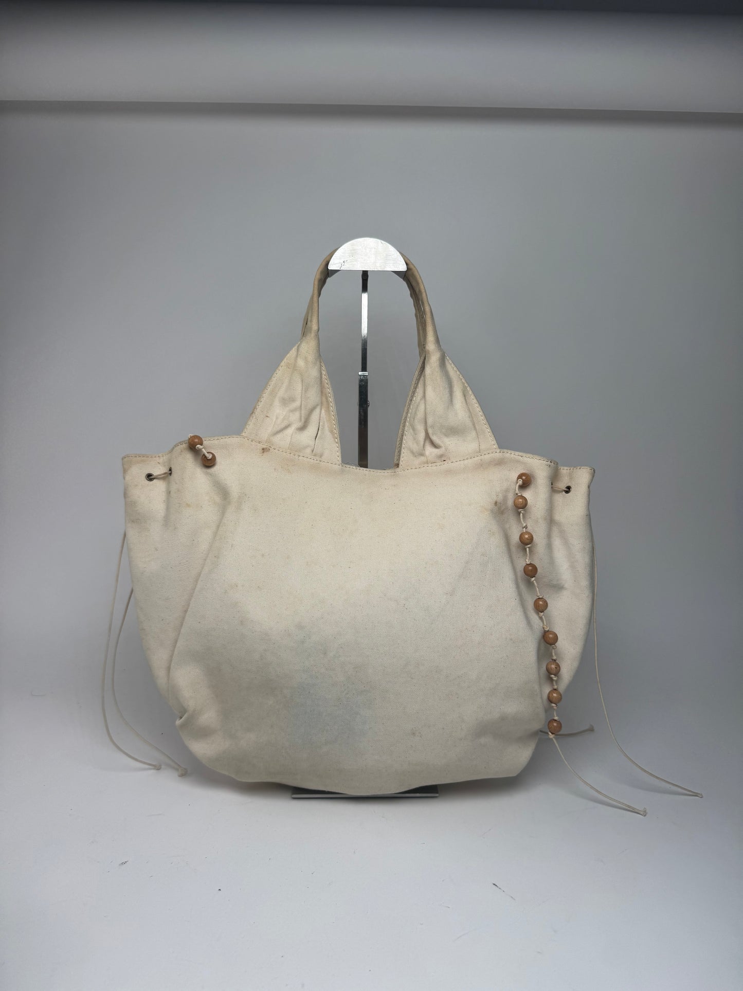 Vintage Stella Mc Cartney Canvas Tote Bag beige