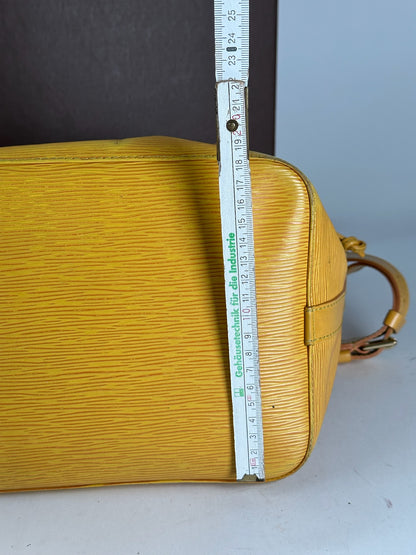 Vintage Louis Vuitton EPI Leather Sac Noe Yellow