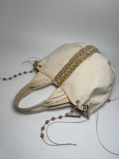 Vintage Stella Mc Cartney Canvas Tote Bag beige