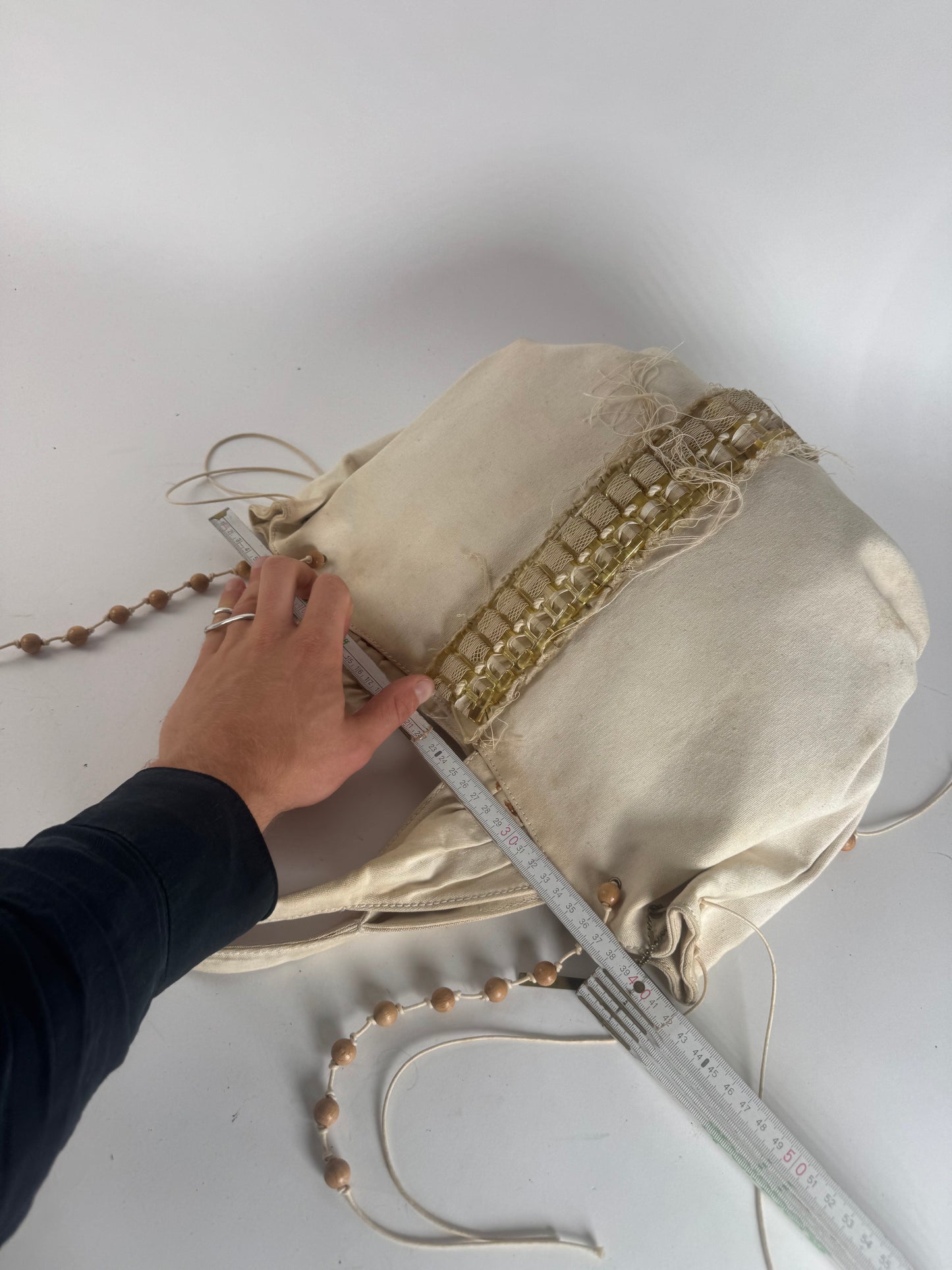 Vintage Stella Mc Cartney Canvas Tote Bag beige