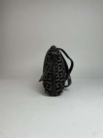 Vintage Givenchy Monogram Shoulder Bag Brown