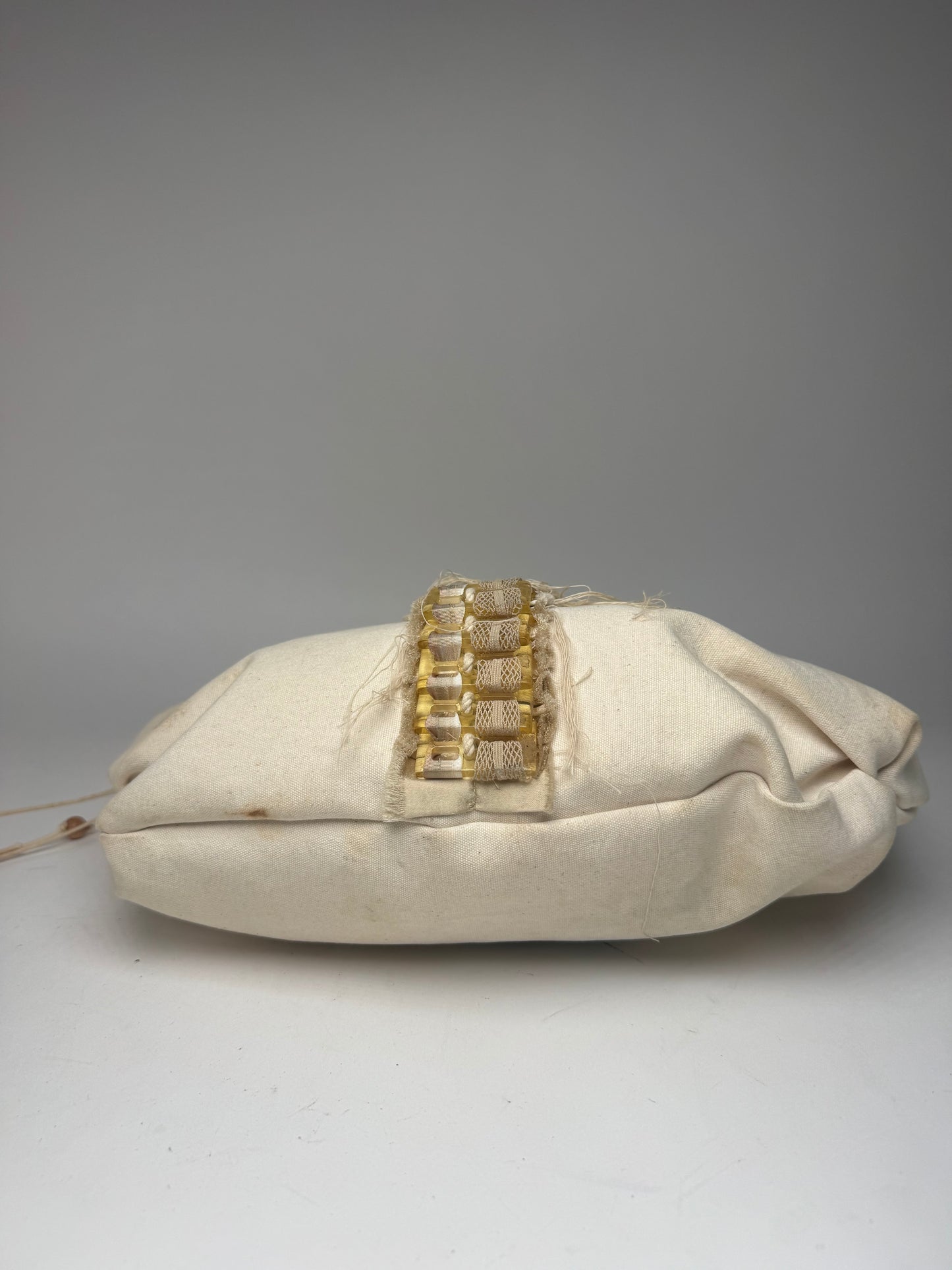 Vintage Stella Mc Cartney Canvas Tote Bag beige