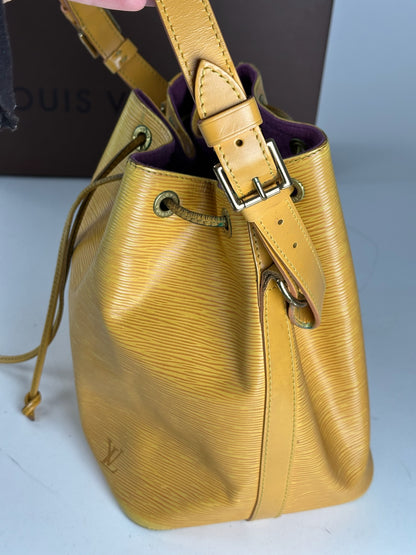 Vintage Louis Vuitton EPI Leather Sac Noe Yellow