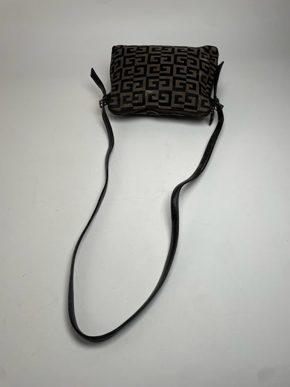 Vintage Givenchy Monogram Shoulder Bag Brown