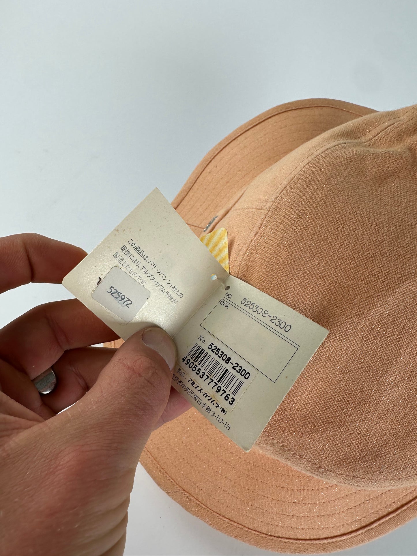 Vintage Givenchy Bucket Hat Cotton Peach