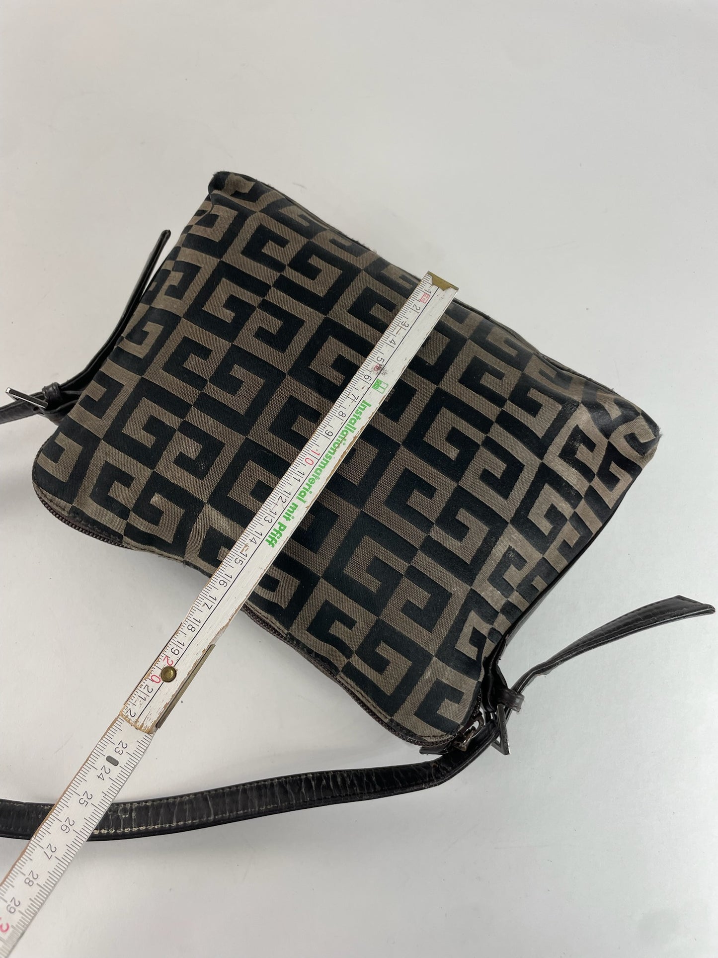 Vintage Givenchy Monogram Shoulder Bag Brown