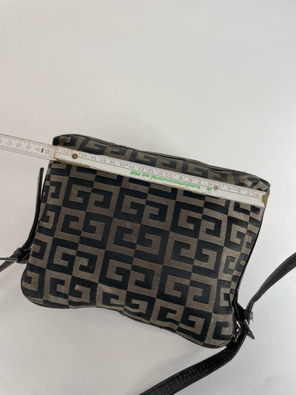 Vintage Givenchy Monogram Shoulder Bag Brown