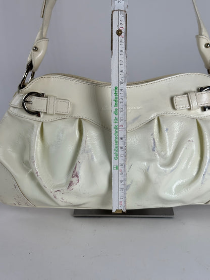 Vintage Salvatore Ferragamo Patent Leather bag white