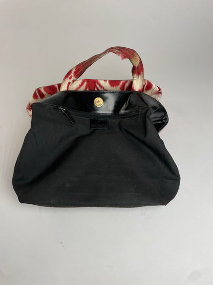 Vintage Gucci Abstract Handbag White Red