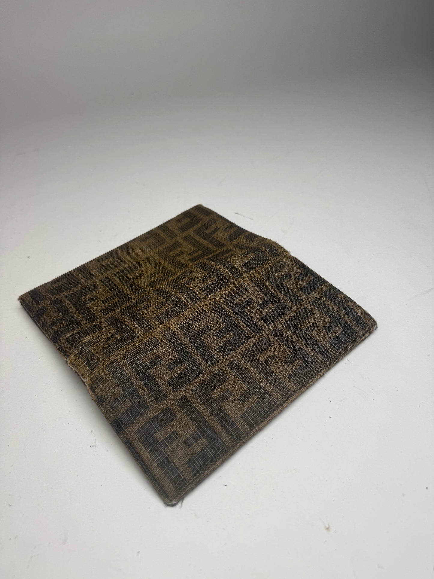 Vintage Fendi FF monogram Leather Wallet Brown