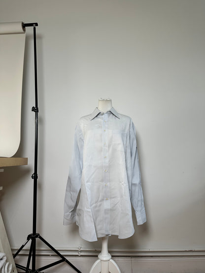 Vintage Yves Saint Laurent Men's Cotton Shirt Light Blue L