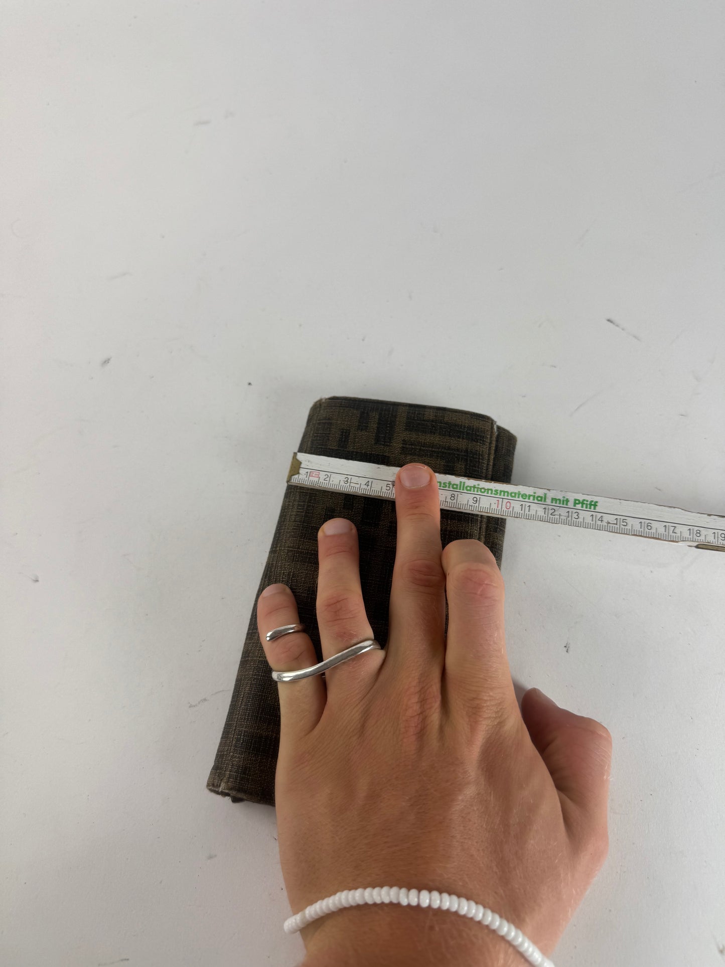 Vintage Fendi FF monogram Leather Wallet Brown