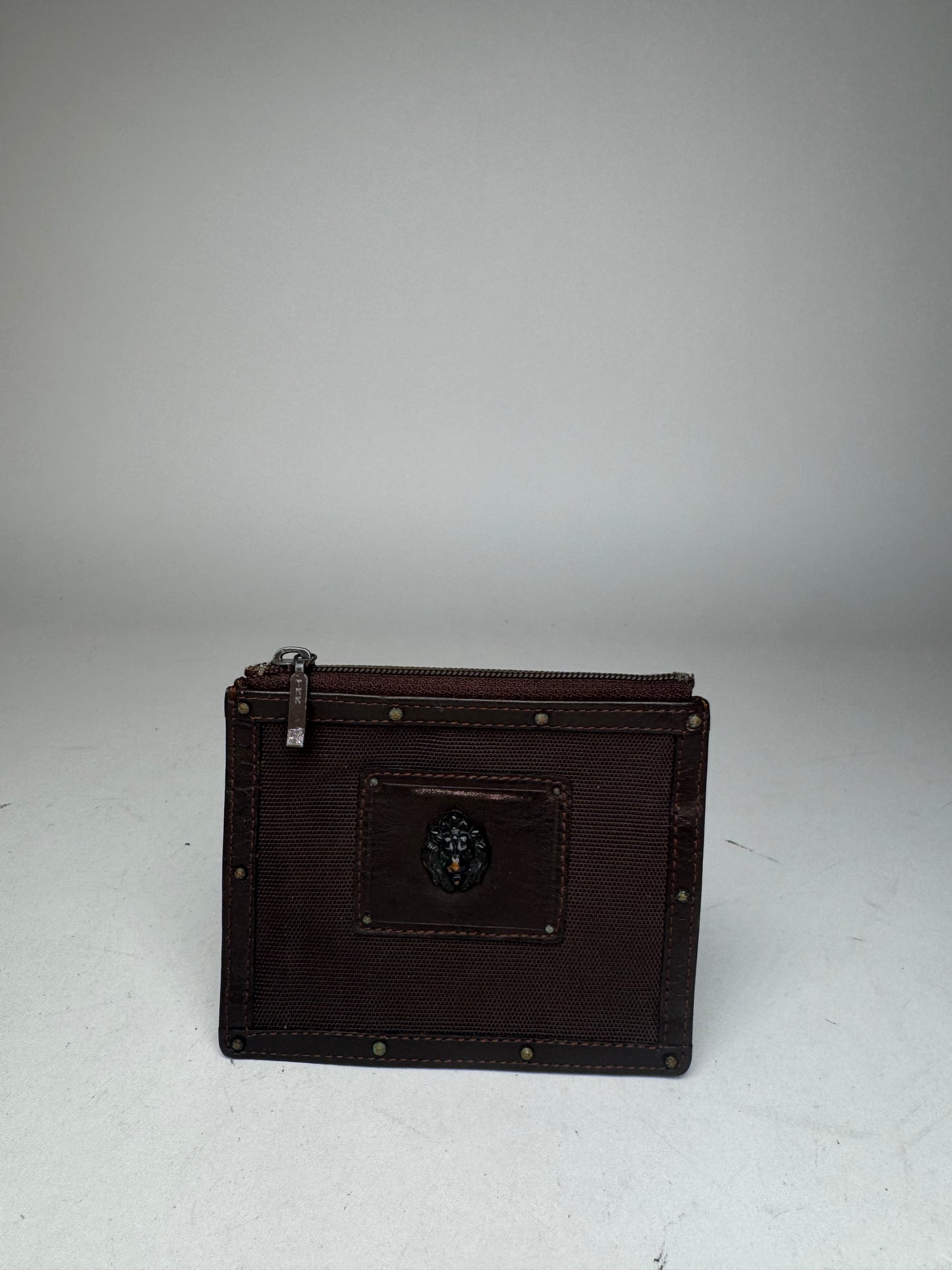 Vintage Jean Paul Gaultier Studded Card Holder / Purse Anthracite