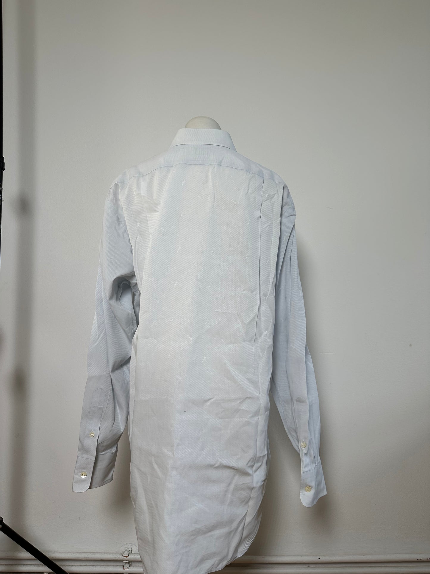Vintage Yves Saint Laurent Men's Cotton Shirt Light Blue L
