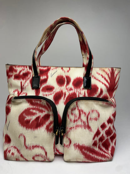 Vintage Gucci Abstract Handbag White Red