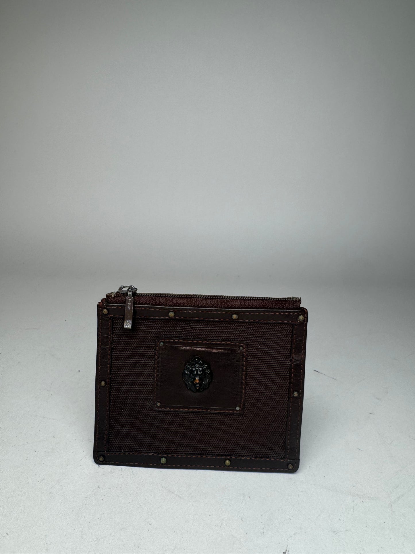 Vintage Jean Paul Gaultier Studded Card Holder / Purse Anthracite