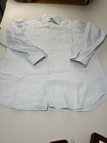 Vintage Yves Saint Laurent Men's Cotton Shirt Light Blue L