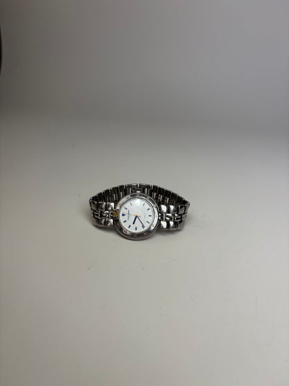 Vintage Courreges Stainless Steel Bracelet Watch Silver White