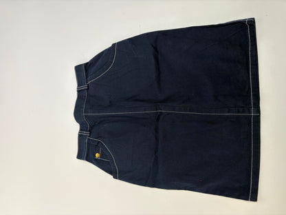 Vintage Givenchy Boutique Denim Pencil Skirt Late 1990s Navy S