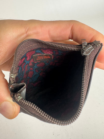 Vintage Jean Paul Gaultier Studded Card Holder / Purse Anthracite