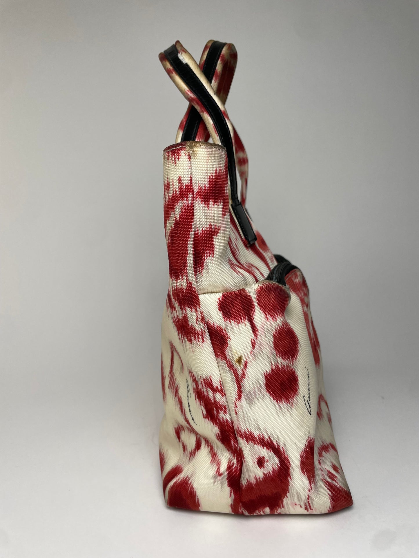 Vintage Gucci Abstract Handbag White Red