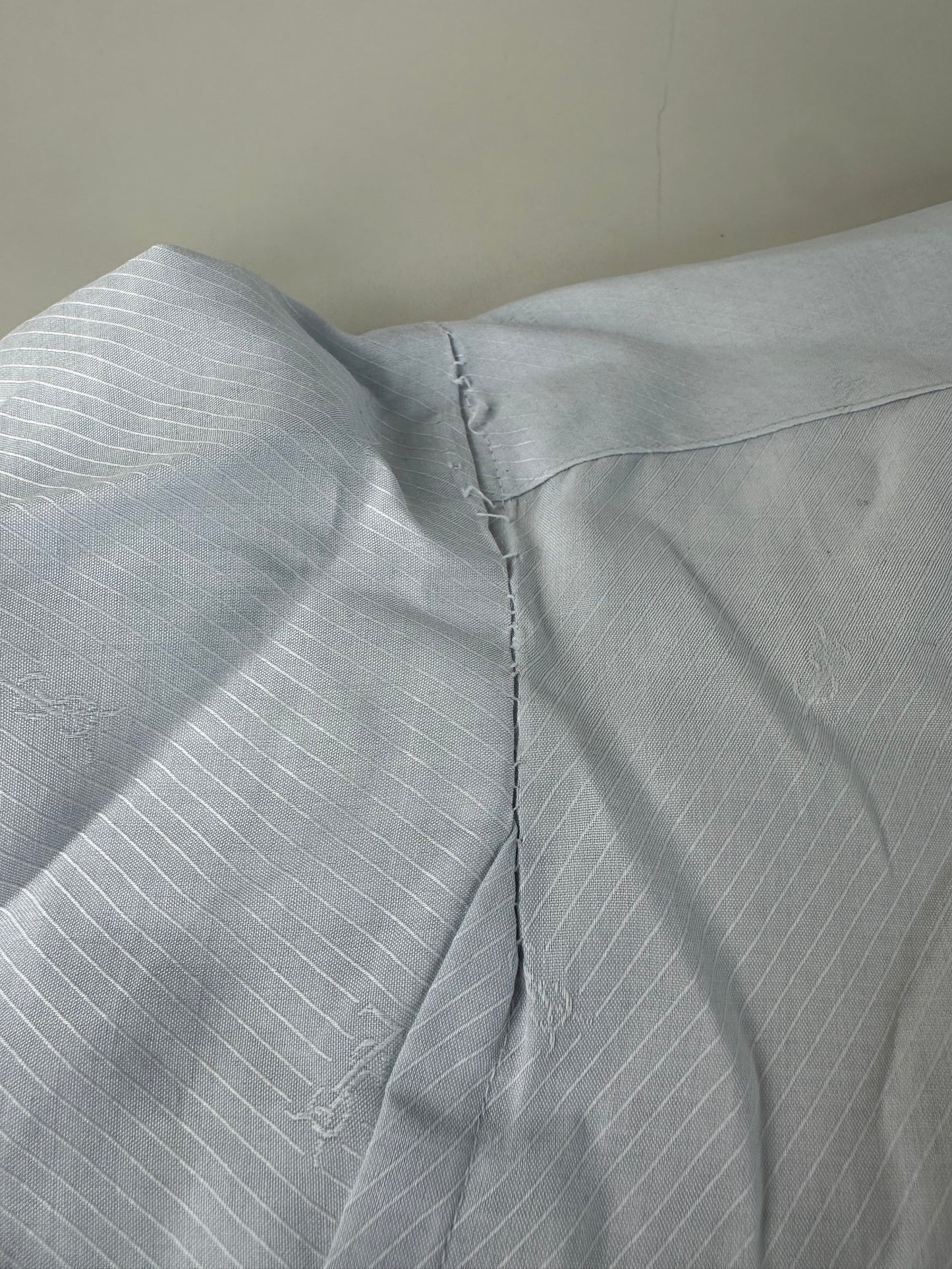 Vintage Yves Saint Laurent Men's Cotton Shirt Light Blue L