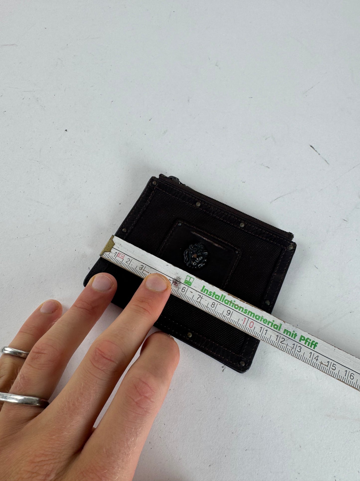 Vintage Jean Paul Gaultier Studded Card Holder / Purse Anthracite