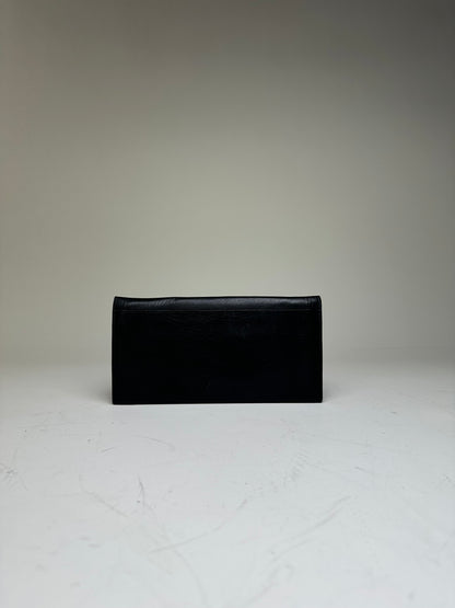 Vintage Yves Saint Laurent Leather Wallet Black