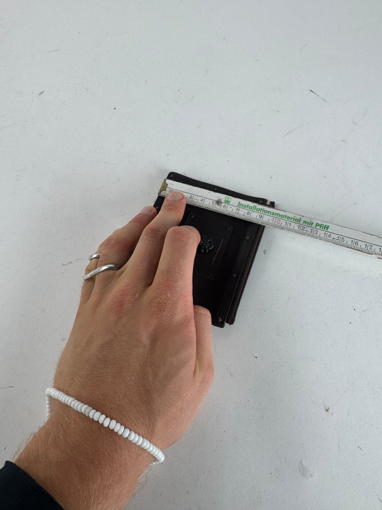 Vintage Jean Paul Gaultier Studded Card Holder / Purse Anthracite