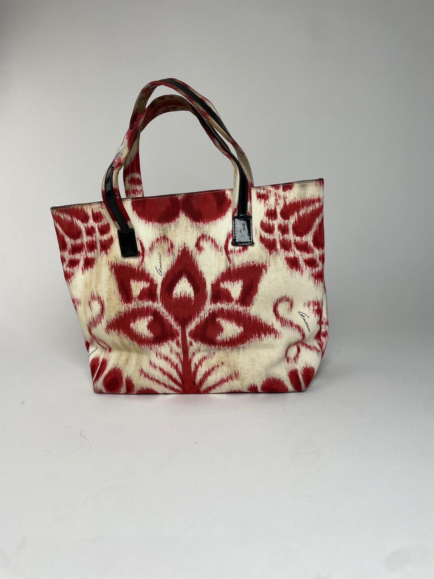Vintage Gucci Abstract Handbag White Red
