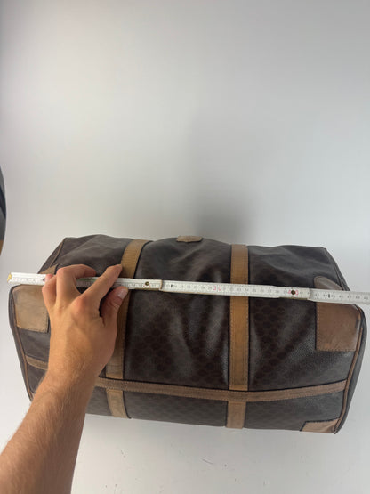 Keepball vintage Céline Triomphe Monogram 50 en cuir marron