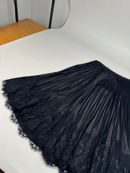 Vintage Courreges Viscose Skirt Black M