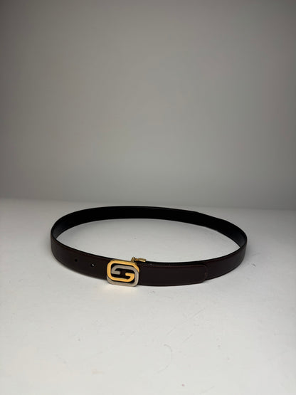 Vintage Gucci Leather Belt Brown