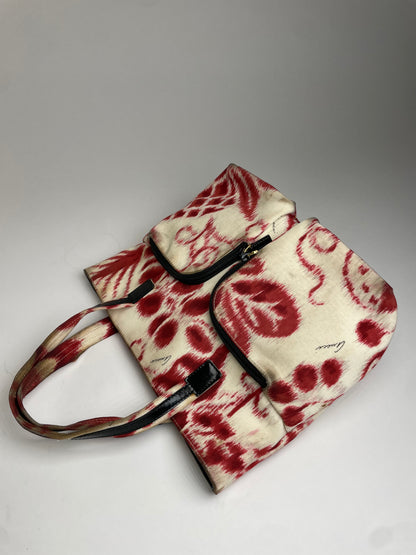 Vintage Gucci Abstract Handbag White Red