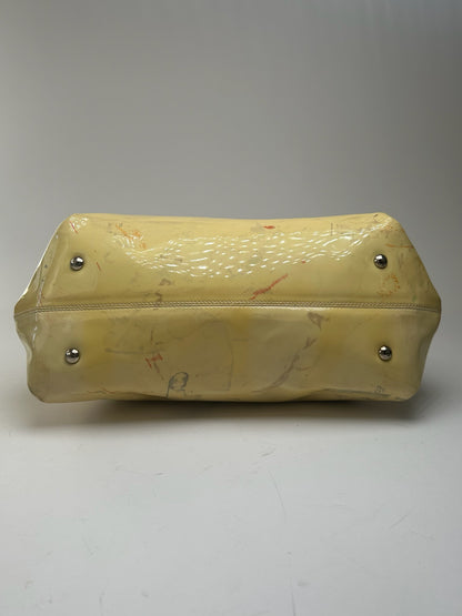 Vintage Salvatore Ferragamo Patent Leather bag beige