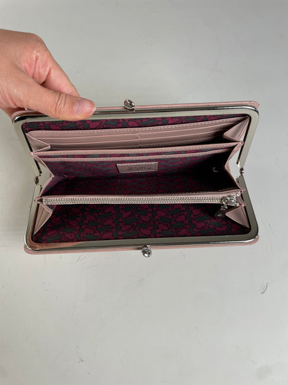 Vintage Vivienne Westwood Leather Wallet Light Pink Silver Clasp