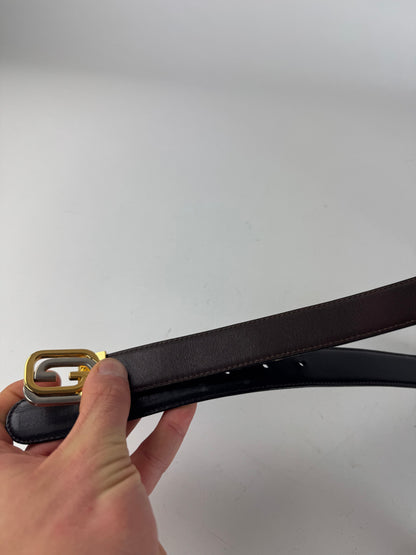 Vintage Gucci Leather Belt Brown
