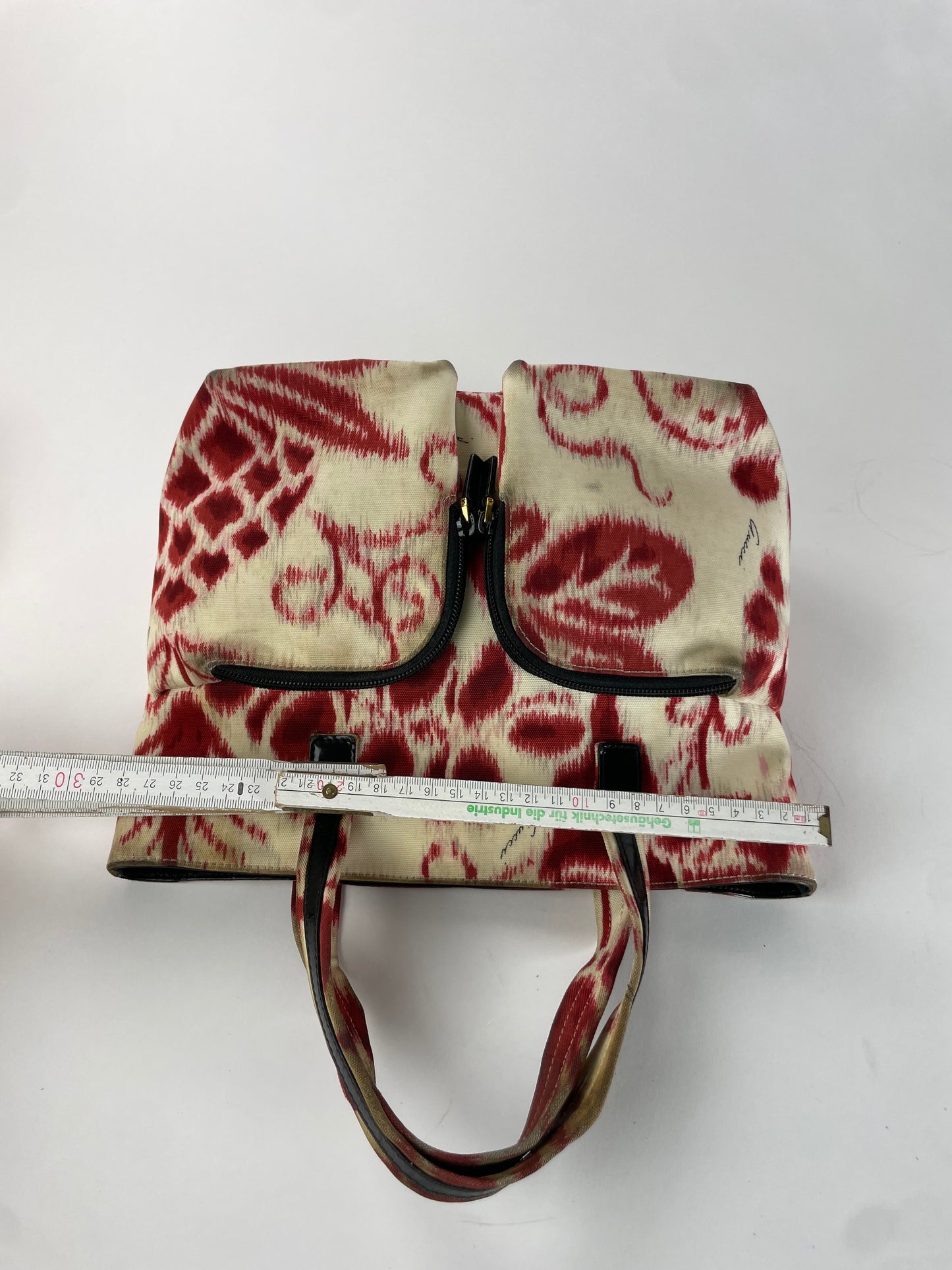 Vintage Gucci Abstract Handbag White Red