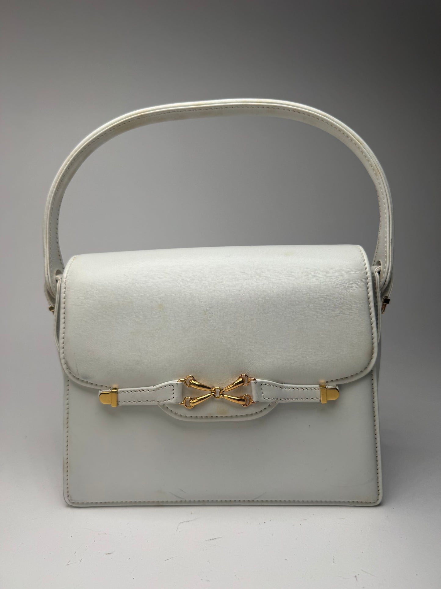 Sac en cuir Gucci vintage blanc