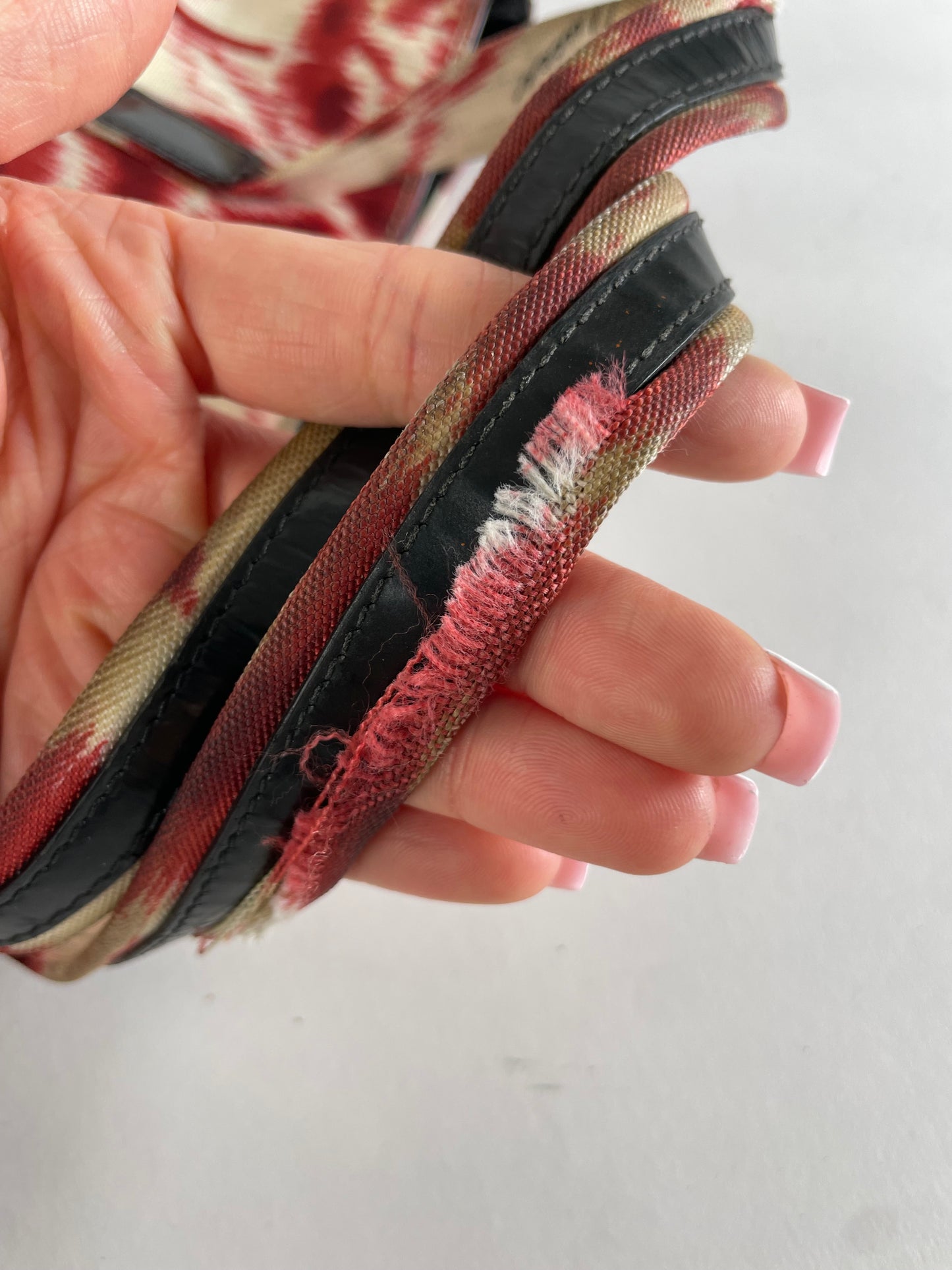 Vintage Gucci Abstract Handbag White Red