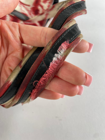 Vintage Gucci Abstract Handbag White Red