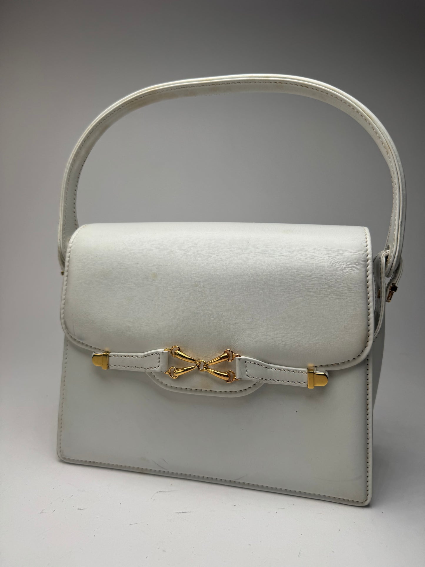 Sac en cuir Gucci vintage blanc