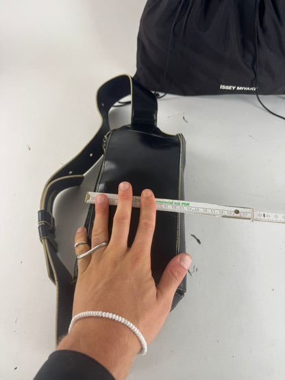 Vintage Issey Miyake Leather Belt Bag Black