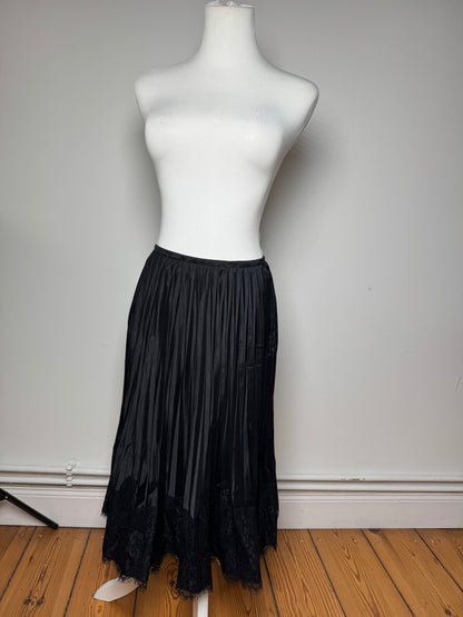 Vintage Courreges Viscose Skirt Black M