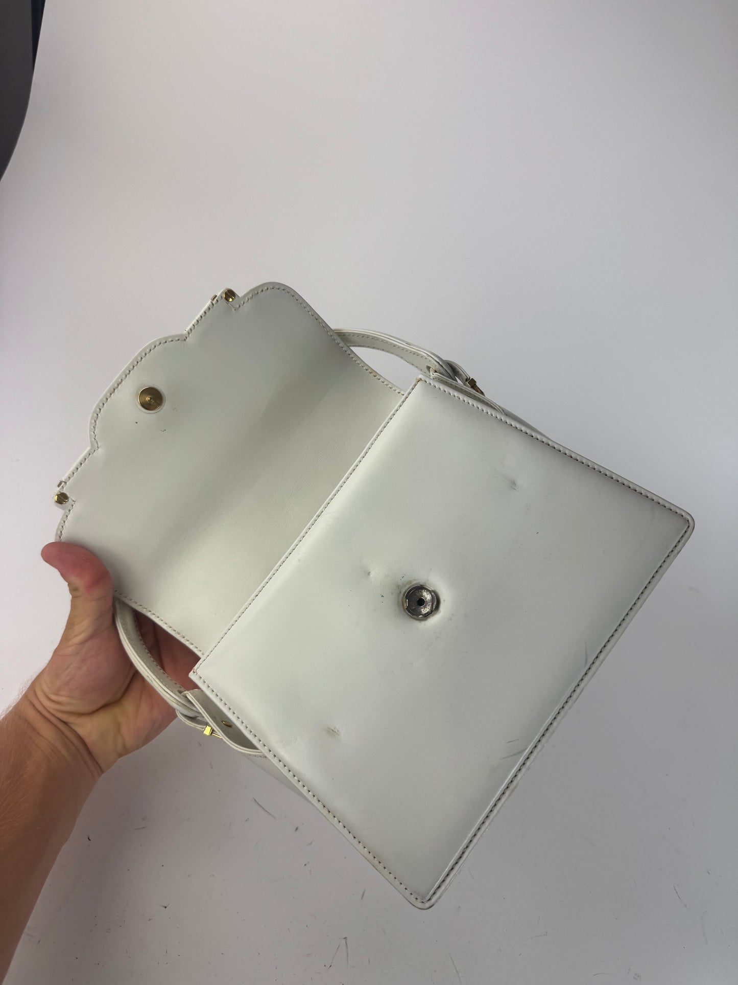 Sac en cuir Gucci vintage blanc