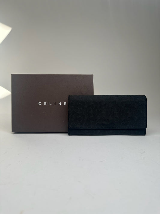 Vintage Celine Macadam Wallet black