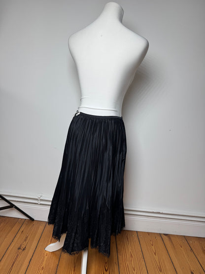 Vintage Courreges Viscose Skirt Black M