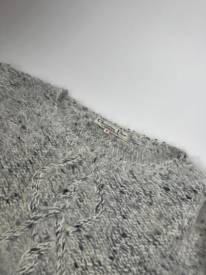 Vintage Dior Fur sweater White