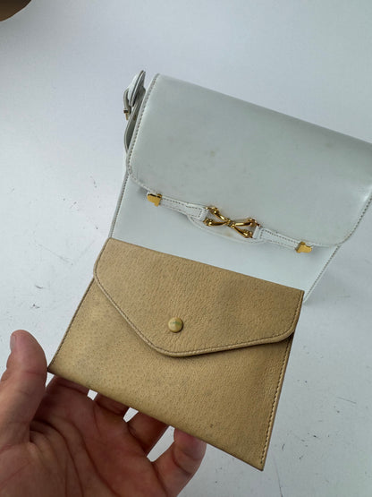 Sac en cuir Gucci vintage blanc