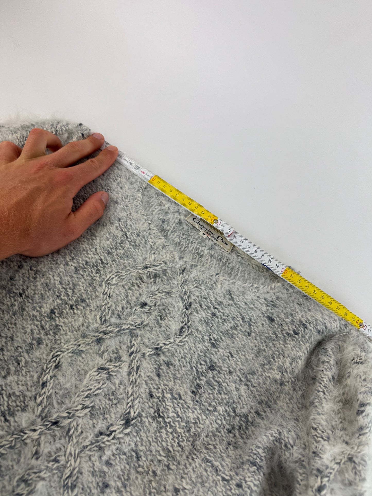 Vintage Dior Fur sweater White